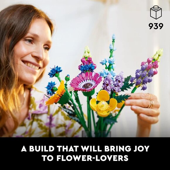 LEGO 10313 Botanicals Artificial Wildflower Bouquet Fake Flowers Building Set - Picture 13 of 16